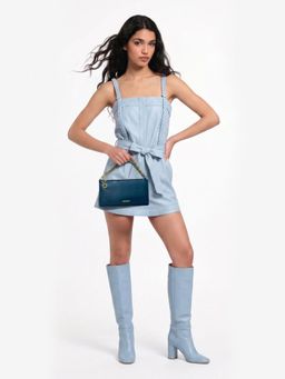 Hidesign - Antoinette W1 Genuine Leather Women's Blue Clutch (M)