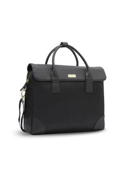 Ben Sherman - Men Black With Detachable Shoulder Strap & Laptop Compartment Messenger Bag