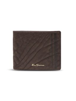 Ben Sherman - Men Brown Premium Textured Bi-Fold Wallet