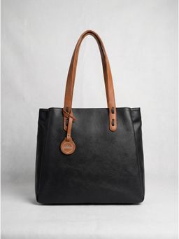 Toteteca - Multi Compartment Black Shoulder Bag