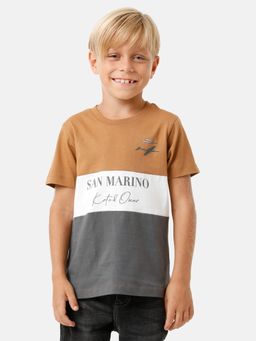 Kate & Oscar - Boys Cut & Sew Printed T Shirt