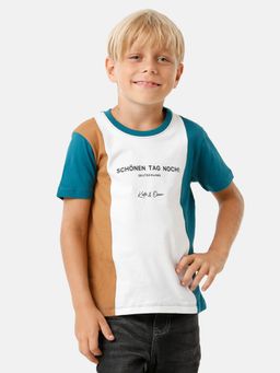 Kate & Oscar - Boys Cut & Sew Printed T Shirt