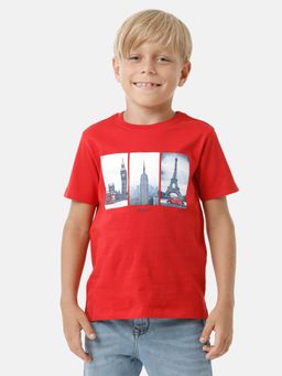 Kate & Oscar - Boys Placement Printed T Shirt