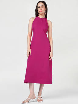 Bewakoof - Women'S Pink Straight Fit Dress