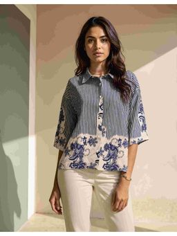 Naava - Naina Dual Stripes Printed Shirt