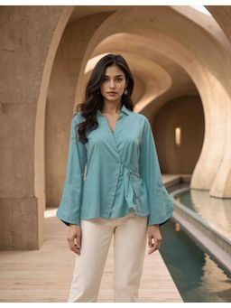 Naava - Handwoven Hydrangea Shirt