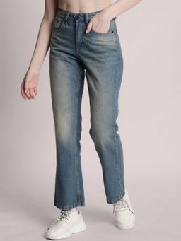 Bene Kleed - Womens Tinted Light Fade Bootcut Jeans