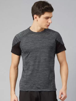 Dida - Men Grey Colorblock T-Shirt