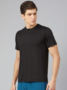 Dida - Men Black Solid T-Shirt