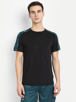 Dida - Men Black Colorblock T-Shirt