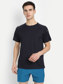 Dida - Men Black Solid T-Shirt