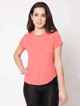 Dida - Women Pink Solid T-Shirt