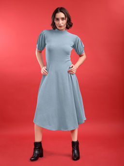 PURVAJA - Women Grey Solid Dress