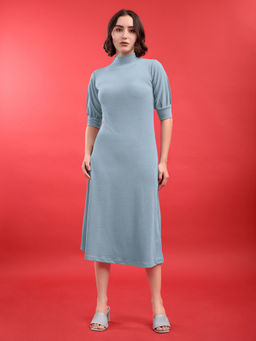 PURVAJA - Women Grey Solid Dress