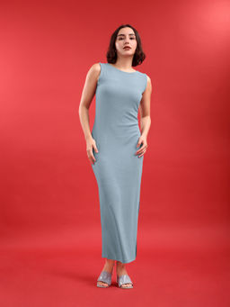 PURVAJA - Women Grey Solid Dress