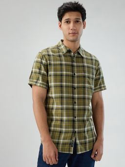Spykar - Green Check Regular Fit Shirt