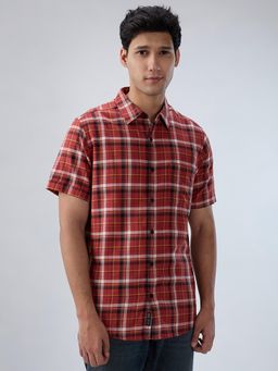 Spykar - Red Check Regular Fit Shirt