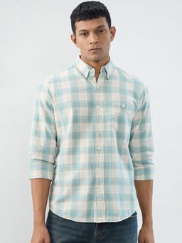 Spykar - Green Check Regular Fit Shirt