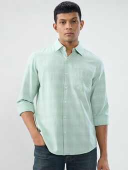 Spykar - Green Check Regular Fit Shirt