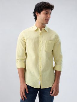 Spykar - Green Solid Regular Fit Shirt