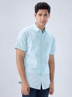 Spykar - Aqua Solid Regular Fit Shirt