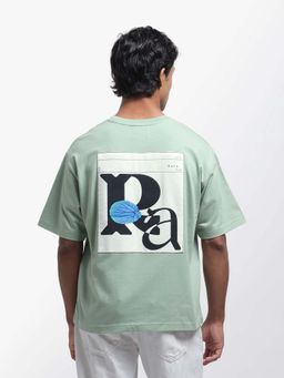Rare Rabbit - Roe Green Graphic Print Oversized T-shirt