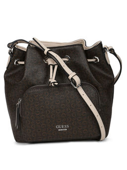 Guess - STIMSON Brown Bucket Bags