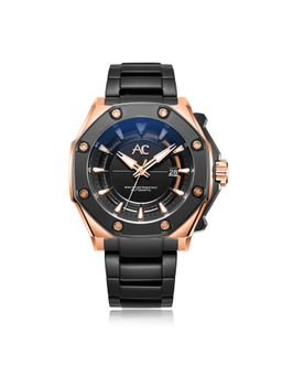 Alexandre Christie - AC 9601 Mab Mech Automatic Watch for Men - Signature Black