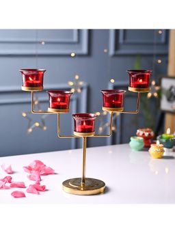 Voncasa - Red 5 Votive T- Light Holder