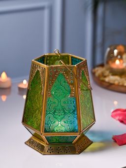 Voncasa - Metal Hexagon Shaped Tea Light Votive Candle Holders