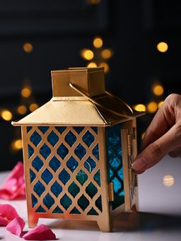 Voncasa - Von Casaron Golden and Blue Lantern