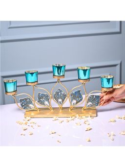 Voncasa - Decorative 5 Votive Tea Light Holder with Metal Stand