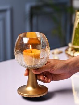 Voncasa - Wine Glass Medium T- Light Holder