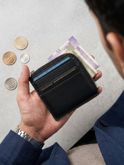 The House Of Ganges - Black Card Coin Vegan Leather