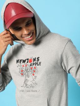 Campus Sutra - Typography Print Hoodie Kangaroo Pocket