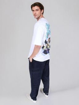 Wrangler - Men Back Print White Crew Neck Oversize Fit Tshirt