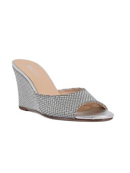 Vanilla Moon - Silver Textured Heels