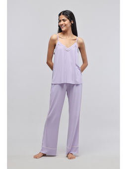 NeceSera - Lavender Tank Top & Pyjama (Set of 2)