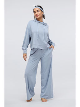 NeceSera - Dusty Blue Luxflo Hoodie & Pyjama (Set of 2)