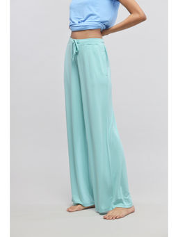 NeceSera - Aqua Blue Flared Lounge Pant