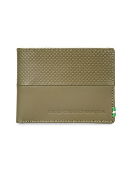 United Colors of Benetton - Men Rfid Protected Wakefield Slimfold Wallet - Olive