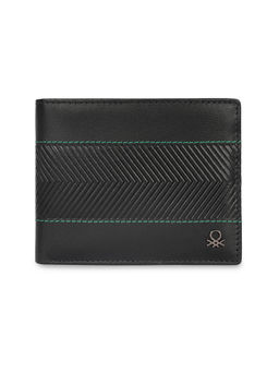 United Colors of Benetton - Men Rfid Protected Locarno Passcase Wallet - Black