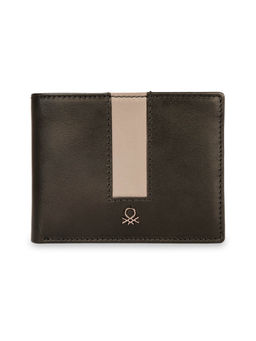 United Colors of Benetton - Men Rfid Protected Olten Slimfold Wallet - Black