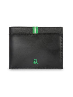 United Colors of Benetton - Men Rfid Protected Stainton Global Coin Wallet - Black