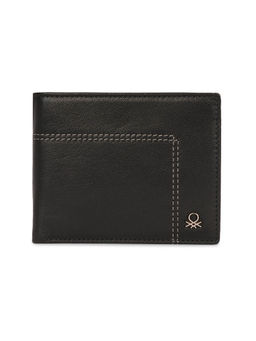 United Colors of Benetton - Men Rfid Protected Onex Global Coin Wallet - Black
