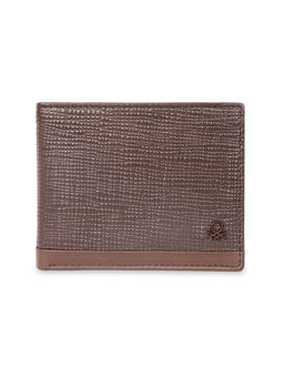 United Colors of Benetton - Men Rfid Protected Barbon Global Coin Wallet - Brown