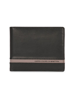United Colors of Benetton - Men Rfid Protected Arnhem Global Coin Wallet - Black