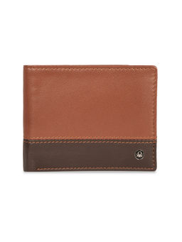 United Colors of Benetton - Men Rfid Protected Venrey Global Coin Wallet - Tan