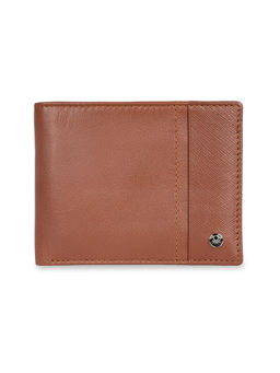 United Colors of Benetton - Men Rfid Protected Asbetos Passcase Wallet - Tan