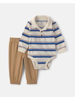 Carter's - Baby Boy Striped Long Sleeve Onesies And Joggers
